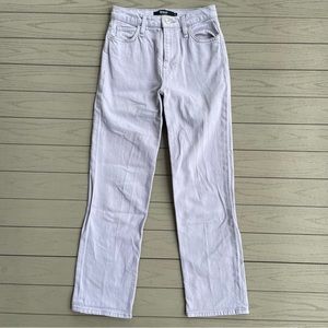 Hudson Remi Straight Cropped Jeans Lavender Purple Denim 24